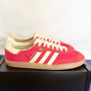 AUTHENTIC Adidas Samba Wales Bonner Red White size 10.5 GY6612 2022 VNDS